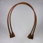 Preview: Ledertaschengriffe 80 cm cognac