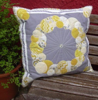 Kissen, Blütenstände, mit RV 60 x 60 cm, mit Füllung