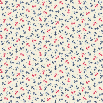 Nautical Anchors cream