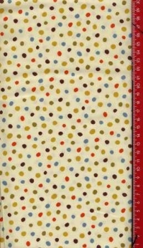 Pop Parade - beige mit bunten Punkten