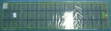 Quiltlineal 60 x 150 x 3mm, cm-Teilung, linkshand