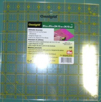 Omnigrid Quilting Ruler 9,5 x 9,5 inch