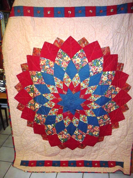 Decke, Dahlie, 150 x 210 cm