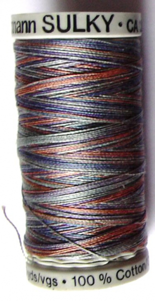 Cotton 30 meliert grau flieder