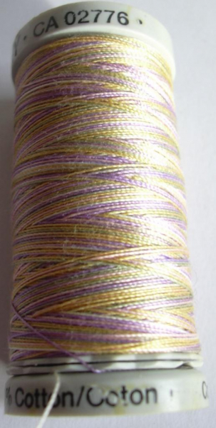 Cotton 30 meliert apricot flieder