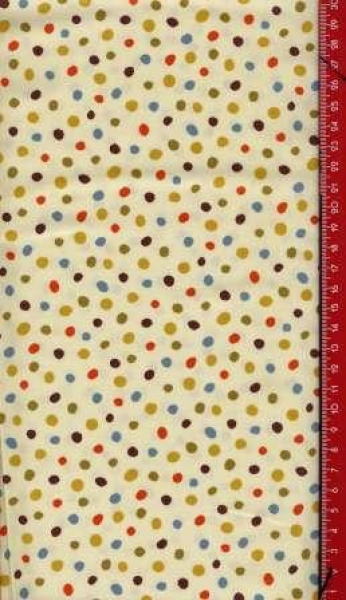 Pop Parade - beige mit bunten Punkten