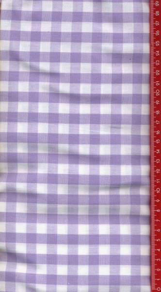 Flieder weiß Kariert 1x1 cm 140 cm breit