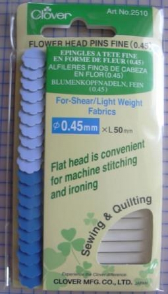 Blumenknopfnadeln, fein, 0,45 mm x 50 mm, 20 Stück