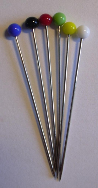 Glaskopfnadeln ST 0,80 x 48 mm 10 Stück