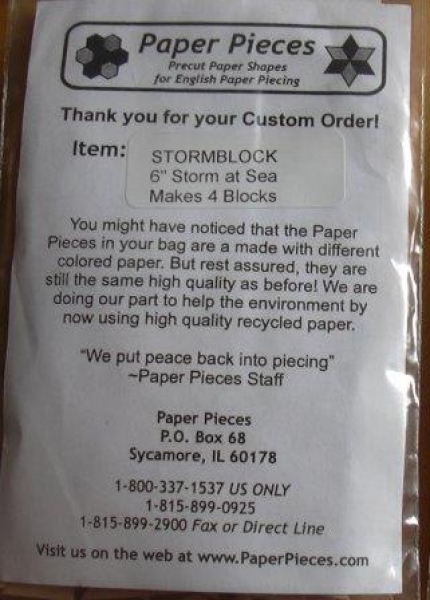 P-P Patchworkkarton Storm at Sea 6"