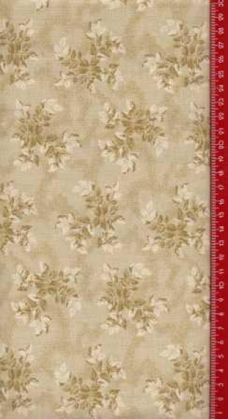 QC-2007 Light & Bright beige großer Blumendruck