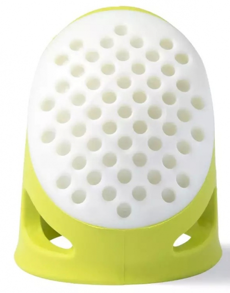 Fingerhut prym.ergonomics L, hellgrün-weiss