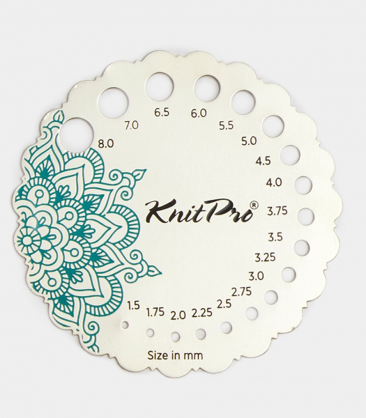 KnitPro Nadelgrößenschablone aus Metall The Mindful Collection