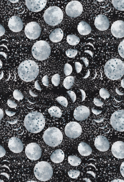Mond und Sterne mit Silbergltzer