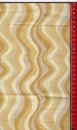 Pop Parade - beige gelb braune Wellenlinien