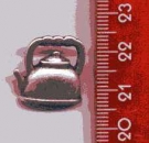 Schmuckknopf Alt Silberf. Teekessel