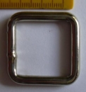 Eckige Ringe 25 x 25 mm silberf.