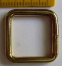 Eckige Ringe 25 x 25 mm messingf.