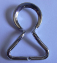 Metallschliesse, 25 mm silber, 2 Stück