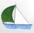 Segelboot mit Spinnacker