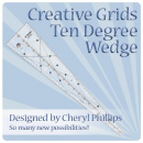 Creative Grids 10 Degree Wedge Ruler